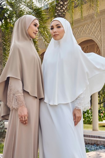 (AS-IS) AMRA Khimar in White